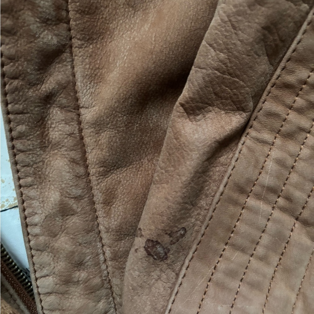Vintage 90s Marlboro Miles Adventure Team Brown Suede Jacket - Picture 2 of 8